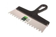  SIBRTEH Spatulya fogazott 250mm 8x8mm rozsdamentes, manyag nyllel