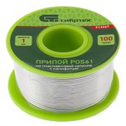  SIBRTEH 100g Forraszt n gyantval POS61 Sn61Pb39 D 1mm
