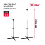  MTX llthat tartllvny kvarc teraszmelegthz 110- 180cm.   IQH-2000