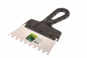  SIBRTEH Spatulya fogazott 150mm 8x8mm rozsdamentes, manyag nyllel
