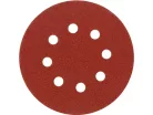 VOREL Tépőzáras fíbertárcsa 125 mm / P120 8 lyukas (5 db)