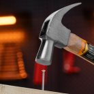 SPARTA 225g szeghúzó kalapács fa nyéllel, 22mm, 45X acél