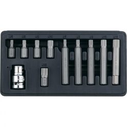   STELS 42 részes 3/8" CrV bitkészlet HEX–TORX–SPLINE