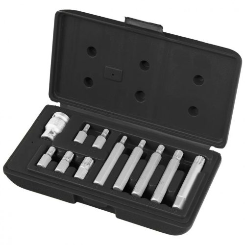 STELS 42 részes 3/8" CrV bitkészlet HEX–TORX–SPLINE