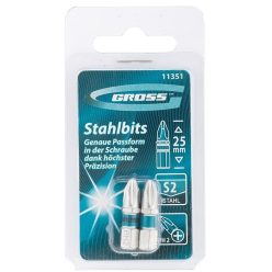 GROSS PH2x25mm 2db professional bit S2 acél
