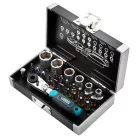 GROSS 1/4" bitkészlet racsnis hajtószárral kofferben 26 részes professional