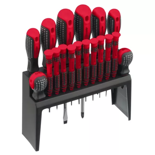 MTX Fusion" csavarhúzó készlet 18db-os polcos tartón