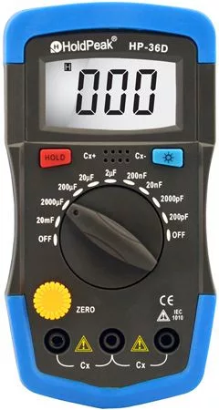 HOLDPEAK digitális kapacitásmérő HP-36D
