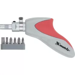 MTX 6db-os racsnis csavarhúzó fejkészlettel CrV