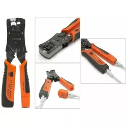 HANDY  krimpelő 6-os/ 8-as kábeltesztelővel