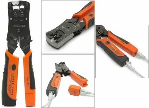 HANDY  krimpelő 6-os/ 8-as kábeltesztelővel