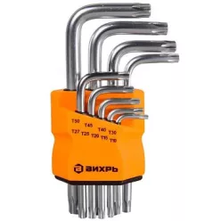 SIBRTEH torx kulcskészlet 9 db-os edzett nikkelezett
