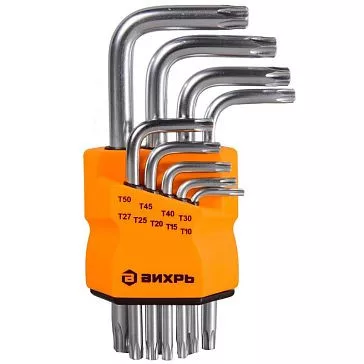 SIBRTEH torx kulcskészlet 9 db-os edzett nikkelezett
