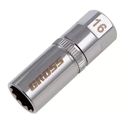 GROSS 16mm 1/2 gyújtógyertya dugókulcs  CrV