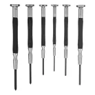 GROSS csavarhúzó készlet precíziós munkákhoz  fém gumírozott fogantyúk 6db-os