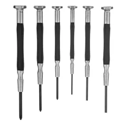   GROSS csavarhúzó készlet precíziós munkákhoz  fém gumírozott fogantyúk 6db-os