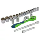 MTX 32 részes 1/2” racsnis szerszámkészlet, CrV, műanyag kofferben