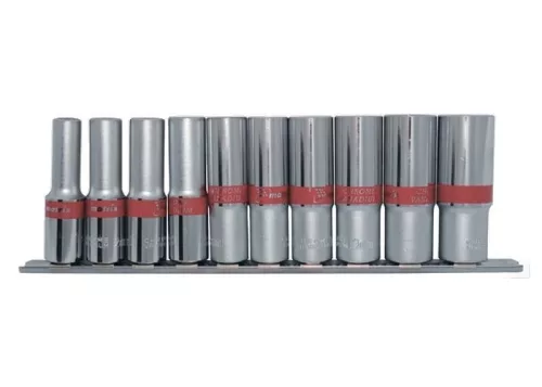 MTX 8-19mm 3/8 hatlapfejű dugókulcs készlet 10db