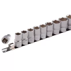   STELS 1/2 10-22mm 10 részes professional dugókulcs fej készlet