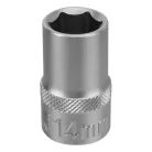 STELS 1/2" 14mm dugókulcs DR 6 hatlapfejű, 40mm hossz, Professional