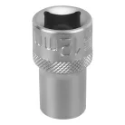 STELS 1/2" 12mm hosszított dugókulcs fej, DR 6 hatlapfejű, Professional