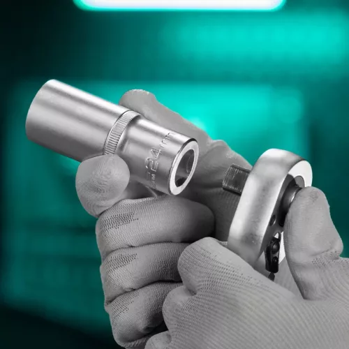 STELS 1/2" 24mm hosszított dugókulcs DR 6 hatlapfejű, Professional