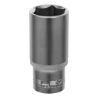 STELS 1/2" 27mm hosszított dugókulcs DR 6 hatlapfejű, Professional