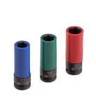 STELS 17-19-21mm 1/2 hosszított gépi dugókulcs szett, alufelnihez, kofferben, 86,3mm PROFESSIONAL