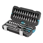 GROSS 42 részes 1/4" racsnis szerszámkészlet, 120 fogas mechanizmus, CrV, kofferben