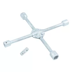   STELS kereszt-kerékanya csavarkulcs 17x19x21x22 megerősített