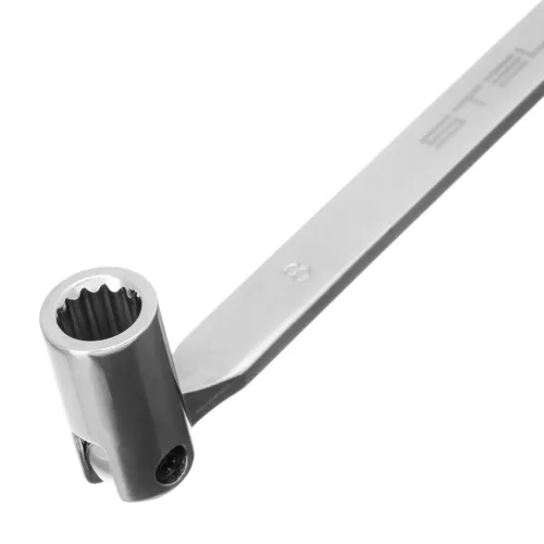 STELS 8х9mm csuklós csőkulcs, Bi-HEX elfordítható csavarkulcs, CrV PROFESSIONAL