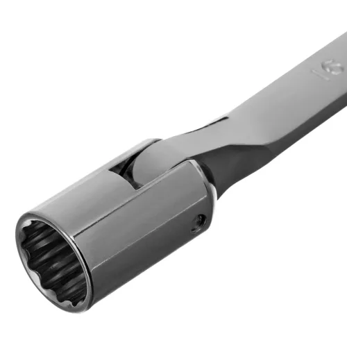 STELS 16x17mm csuklós csőkulcs, Bi-HEX elfordítható csavarkulcs, CrV PROFESSIONAL