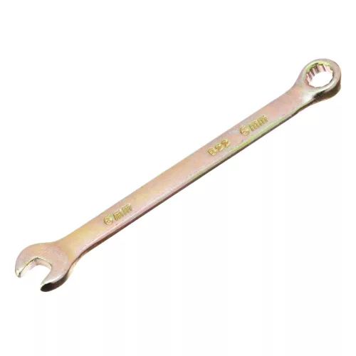 SIBRTEH 6mm csillag-villáskulcs sárga cink bevonattal