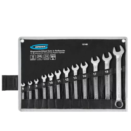 GROSS Professional 6-22 mm kombinált csillag-villás csavarkulcs szett 12db CrV