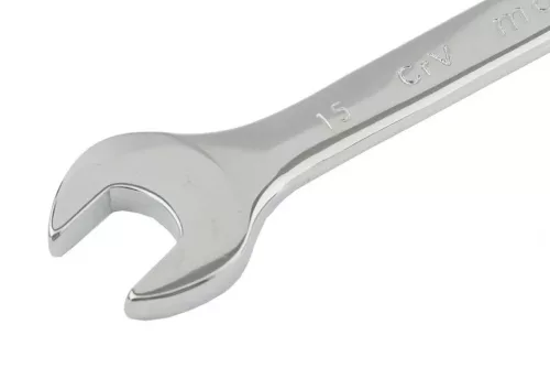 MTX 15mm kombinált csillag-villás csavarkulcs CrV csiszolt