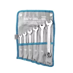  STELS 8-17 mm kombinált csillag-villás csavarkulcs szett 6db CrV