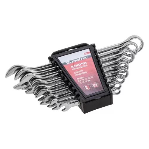 MTX 6-22mm 9db kombinált csillag-villás kulcs szett CrV