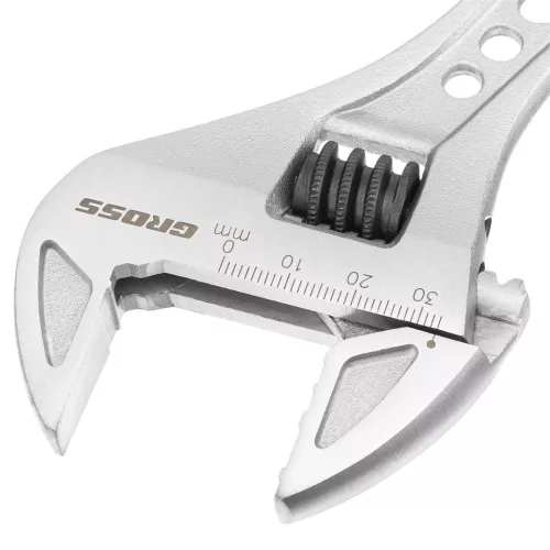 GROSS 35/ 250mm precíziós állítható csavarkulcs, vékony pofák, CrV PROFESSIONAL