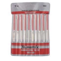 MTX 140x50x3mm gyémánt tűreszelő szett tasakban 10db