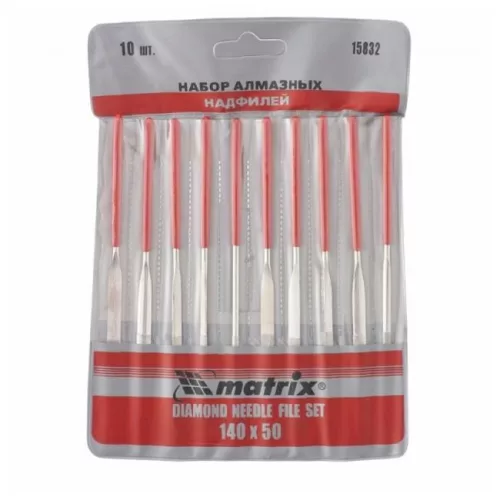 MTX 140x50x3mm gyémánt tűreszelő szett tasakban 10db
