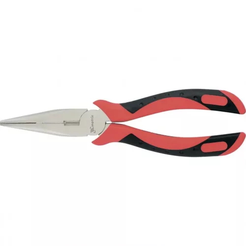 MTX 160mm hosszú kúpos csőrű fogó, nikkelezett, kétkomponensű markolat, GRAND LINE