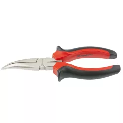 MTX 160mm Nickel kúpos hajlított hosszú csőrű fogó