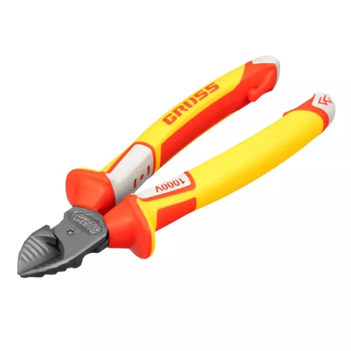 GROSS 180mm professional oldalcsípőfogó szigetelt 1000 V-ig