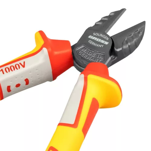 GROSS 180mm professional oldalcsípőfogó szigetelt 1000 V-ig