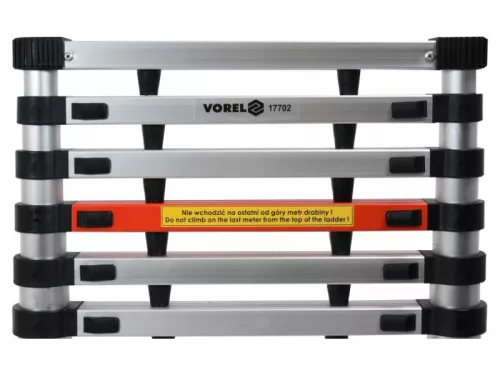 VOREL Teleszkópos létra 13 fok 3,8 m alumínium