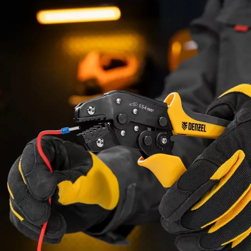 DENZEL 0,5-4mm² érvéghüvely szorító, krimpelőfogó NShV, NShVI, NShVI-2