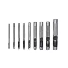 SIBRTEH 9db-os bőrlyukasztó szett húzózáras táskában