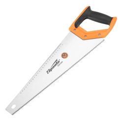   SPARTA 450mm rókafark fűrész, kézi fafűrész 7-8Tpi, 2D edzett fogazat, vonalzóval, gumírozott markolat