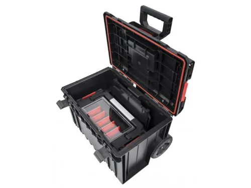 QBRICK SYSTEM ONE Vario Gurulós szerszámosláda + SYSTEM PRO 500 Expert
