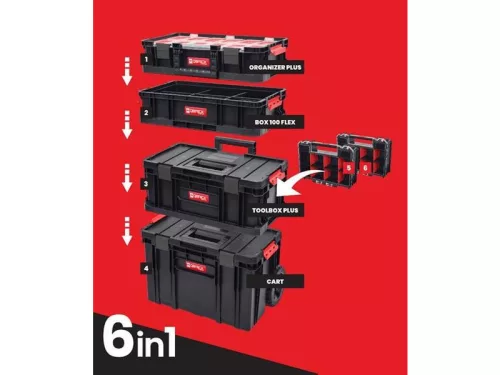 QBRICK SYSTEM TWO Szerszámosláda rendszer 6 részes